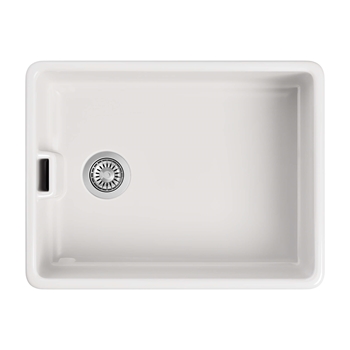 Butler & Rose Ceramic Fireclay Belfast Traditional Kitchen Sink with Weir Overflow - 595 x 455mm