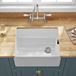 Butler & Rose Ceramic Fireclay Belfast Traditional Kitchen Sink with Weir Overflow - 595 x 455mm