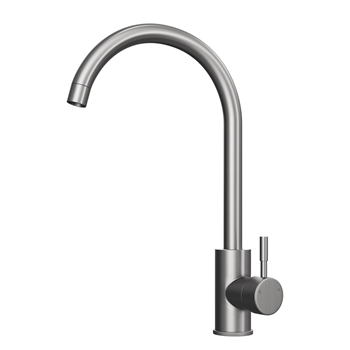 Vellamo Revolve Brushed Stainless Steel Mono Kitchen Sink Mixer Tap
