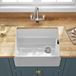 Butler & Rose Ceramic Fireclay Belfast Traditional Kitchen Sink with Weir Overflow - 595 x 455mm