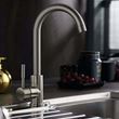 Vellamo Revolve Brushed Stainless Steel Mono Kitchen Sink Mixer Tap