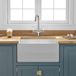 Butler & Rose Ceramic Fireclay Belfast Traditional Kitchen Sink with Weir Overflow - 595 x 455mm