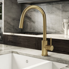 Vellamo Eclipse Concealed Pull Out Spray Single Lever Kitchen Mixer Tap